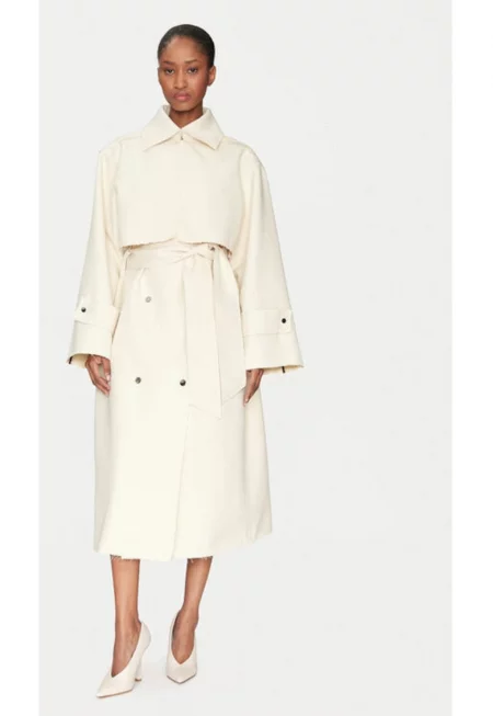 Дамски тренчкот -  305138484 - Полиестер - Бежов - Бежов