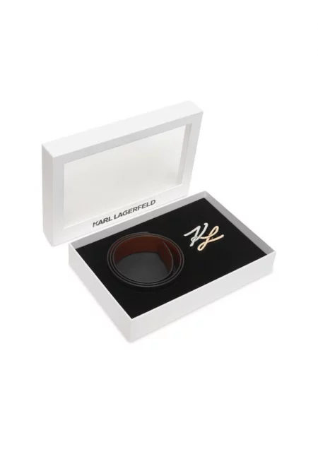 естествена кожа  Black 999 Karl Lagerfeld дамски колан жена Black 999 B1W33044 дамски