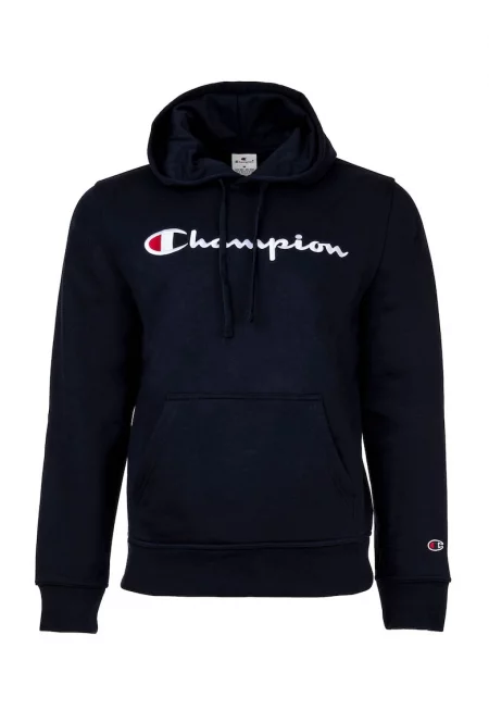 Худи с джоб кенгуру - Тъмносин