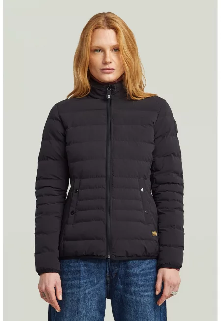 Капитонирано зимно яке - Черен