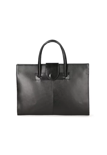 Кожена чанта - Черен