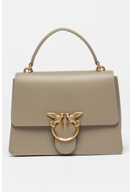 Кожена чанта през рамо Love One с лого