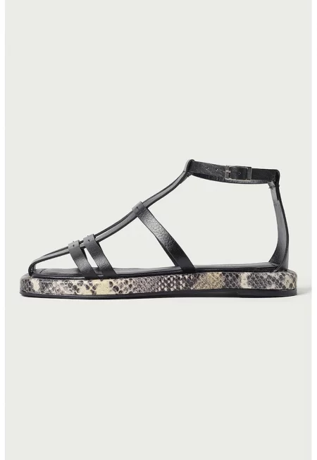 Кожени сандали Robyn - Черен