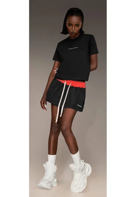 Кроп топ - T26399 - Черен