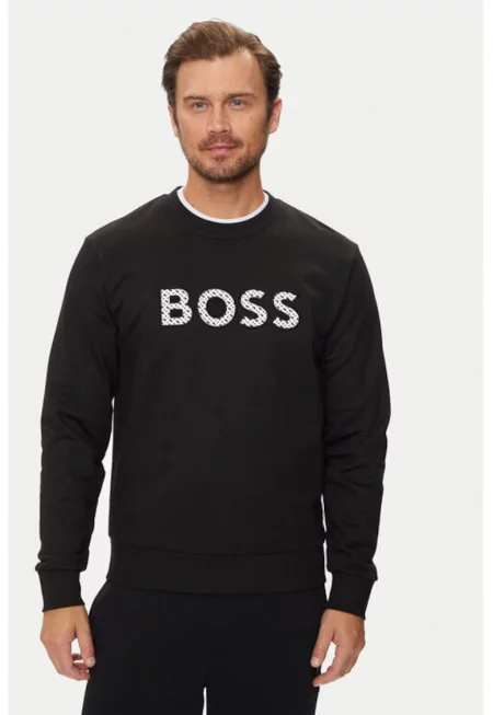 Мъжка блуза -  304018459 - Памук - Черен