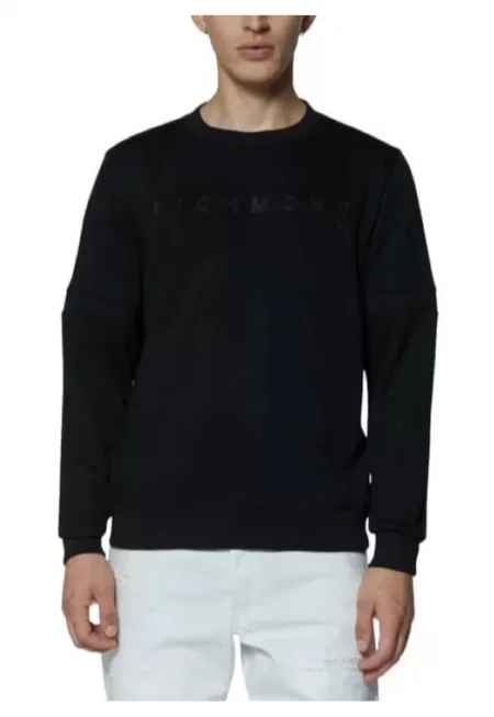 Мъжка блуза  SWEATSHIRT CHILIS - Памук - Черен - Черен