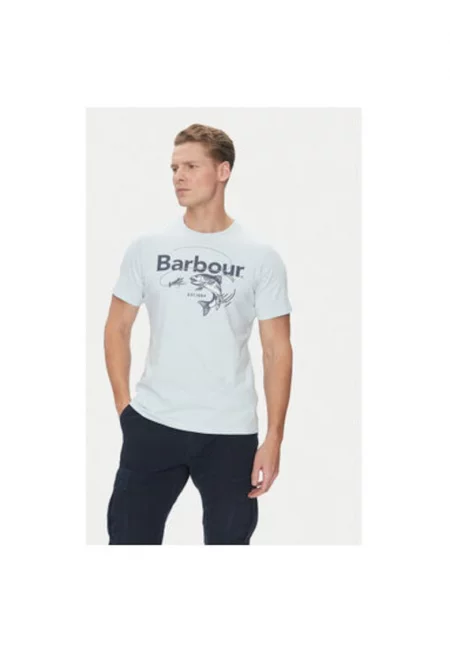 Мъжка тениска  Памук - Светлосин