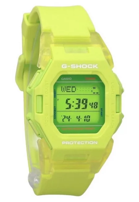 Мъжки часовник  G-Shock - каишка от зелена смола - дигитален дисплей - водоустойчив 200M - 41.50x11mm
