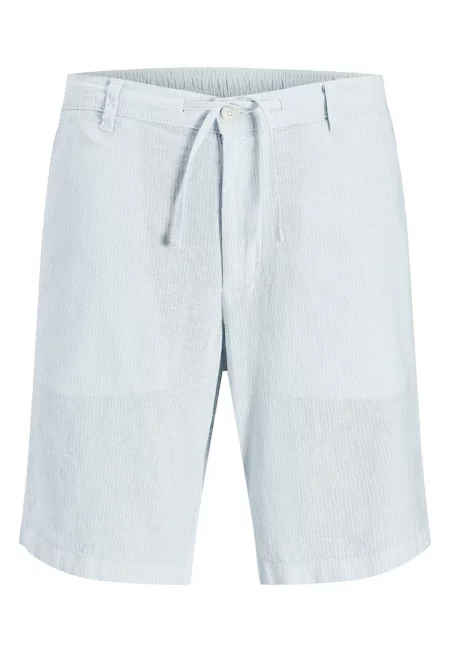 Мъжки къси панталони Jack Jones - 12269376 - Лен/Вискоза - Светлосин - Светлосин