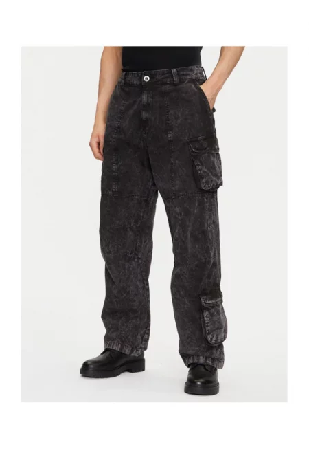 Мъжки панталон  156212 - памук - черен - Черен