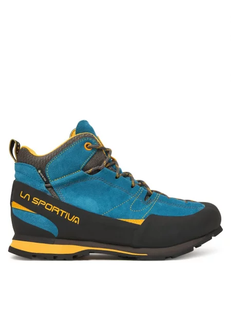 Мъжки туристически обувки  Boulder X Mid GTX - сини - естествена кожа