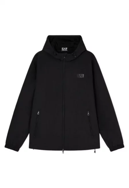 Мъжко яке  TRAIN LOGO SERIES M OVERSIZE LOGO JACKET PL - полиамид - черно - Черен