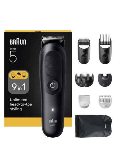 Многофункционален тример  All-in-One Series 5 AIO5520 - 7 в 1 - Матово черно