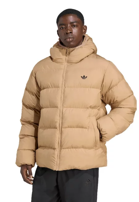 Подплатено зимно яке с еластична качулка