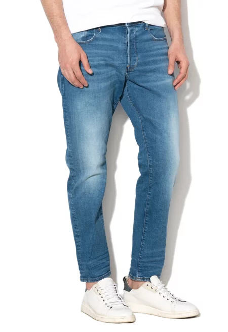 Прави дънки 3301 със скосен крачол - Син