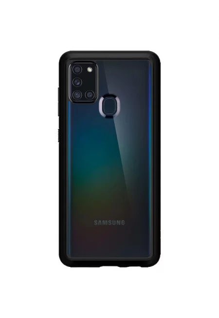 Предпазен калъф  Ultra Hybrid за Samsung Galaxy A21s - Matte Black