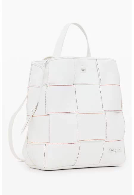 Раница от еко кожа със сплетен ефект