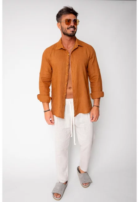 Риза - Кафяв