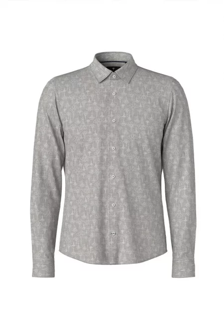 риза с прилепнала кройка - Сив