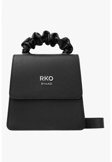 RYLKO - Кожена чанта с лого - Черен