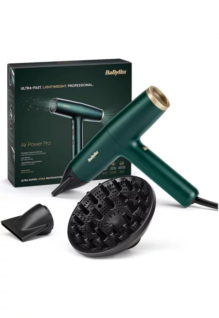 Сешоар  Air Power Pro  - 1700 W - 3 скорости - 4 температури - зелен