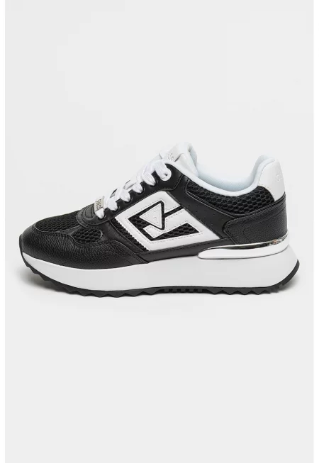 Скосени спортни обувки Korenzo - Бял/Черен