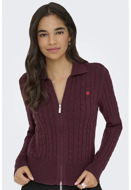 Слим пуловер с цип