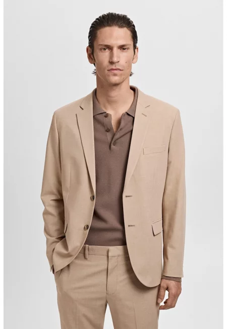 Слим сако с релеф