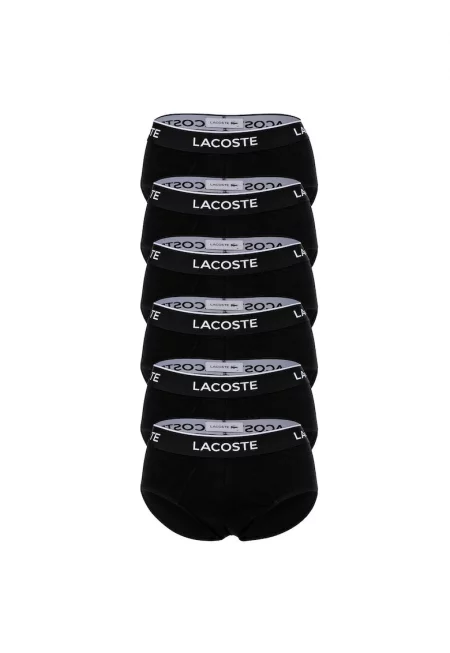 Слипове с лого - 6 чифта - Черен