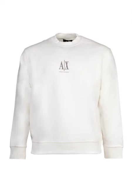 Суитшърт с лого - Бял