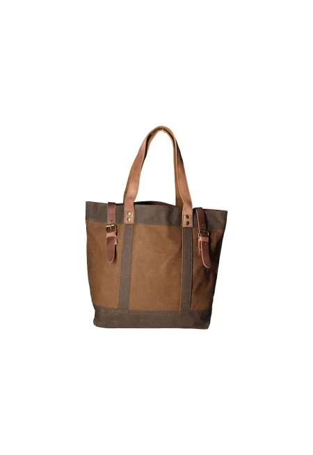 Унисекс чанта за рамо с кожа