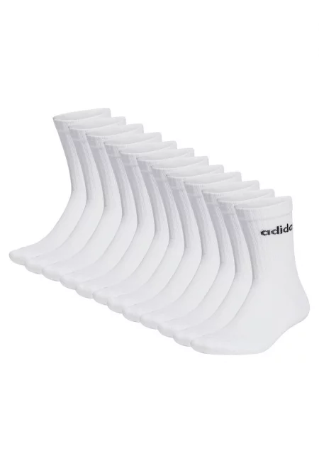 Унисекс омекотени чорапи Linear - 12 чифта - Бял