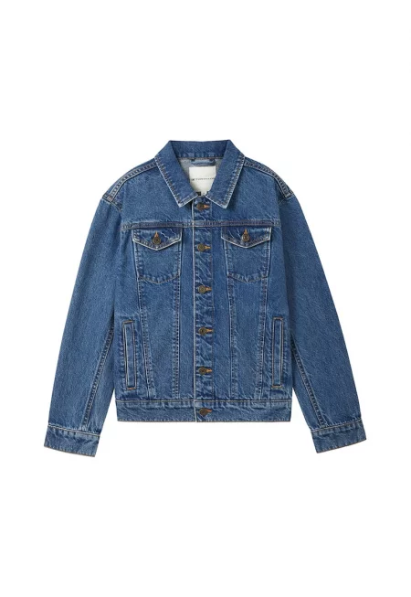 Яке от деним с джобове с капаче