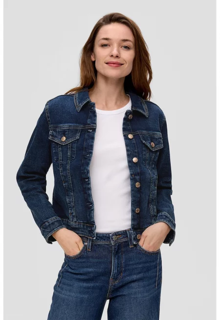 Яке от деним с класическа яка