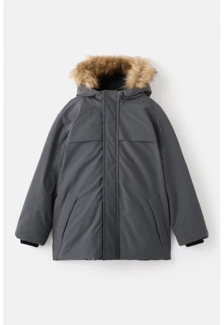 Зимно яке с качулка с подплата от еко пух