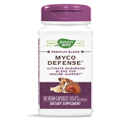 12 медицински гъби - премиум формула Myco Defense® - При слаб имунитет и хронична умора, 60 капсули