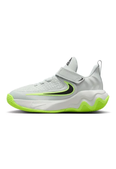 Баскетболни обувки Giannis Immortality 4 с велкро - Светло сив/Лайм зелено