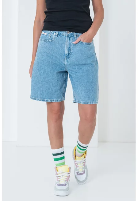 Бермуди от деним Aaron - Светлосин