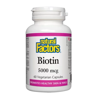 Biotin/ Биотин 5000 µg/ Коса, кожа, нокти, 60 капсули