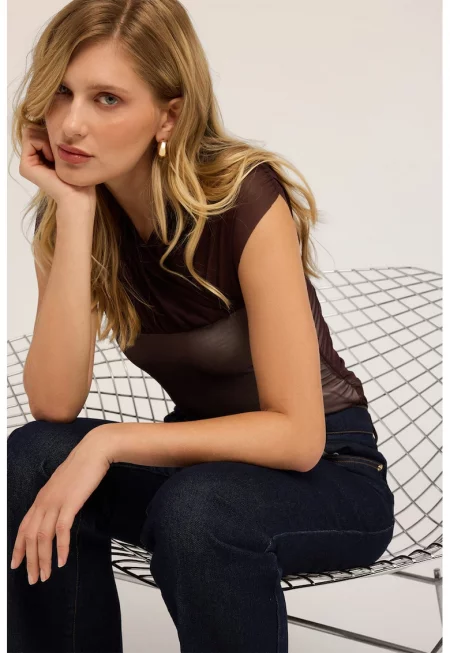 Блуза с мрежа