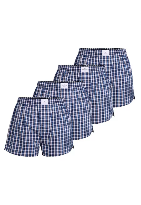 Боксерки Web - 4 чифта - Бял/Син