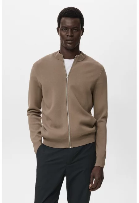 Бомбър яке с цип