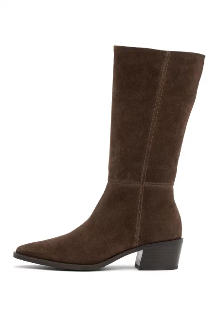 Ботуши от набук - Кафяв