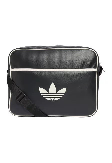 Чанта Airliner тип месинджър от еко кожа - Черен