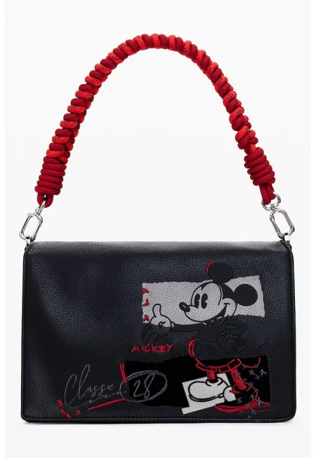 Чанта от еко кожа с принт на Mickey Mouse