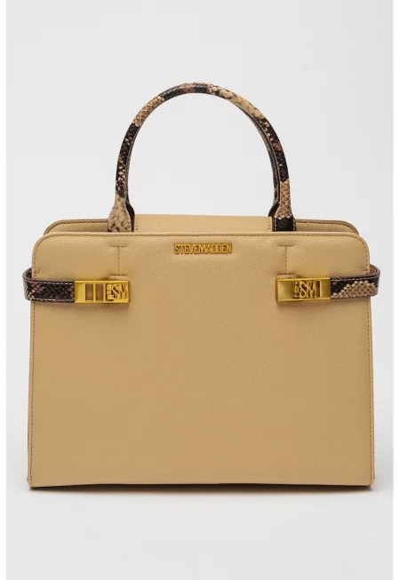 Чанта през рамо Lorens с две отделения - Светлокафяв