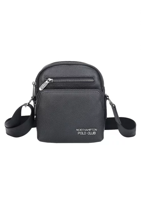 Чанта през рамо от еко кожа - Черен