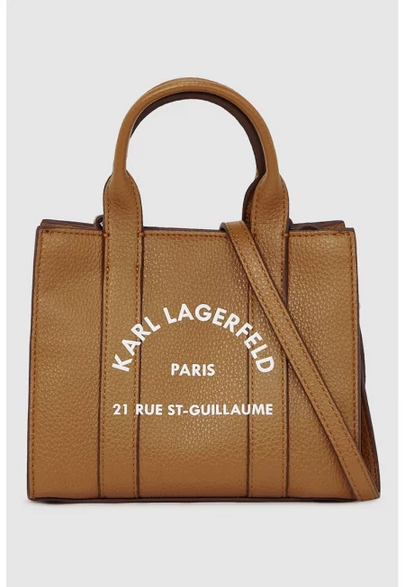 Чанта за рамо от еко кожа с лого