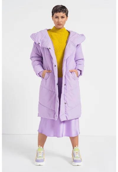 Дълго зимно яке Tally с качулка