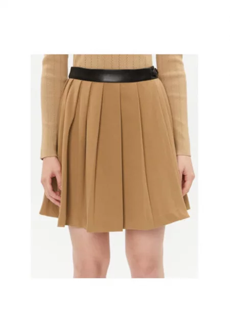 Дамска пола -  303208165 - Полиестер/Вискоза - 36 EU - Кафява